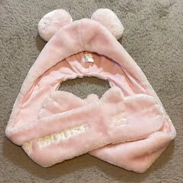 미키마우스 핑크 모자 도쿄 디즈니 리조트 머플러