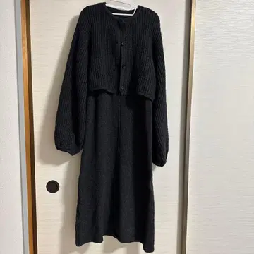 TINA:JOJUN 셋업 니트 원피스