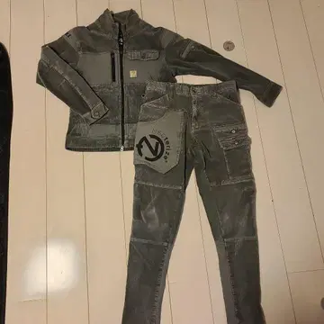 네오테라이즈 코듀로이 카키 작업복 상하의 세트