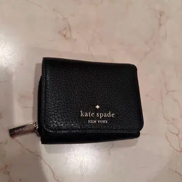 새상품급 kate spade 3단 폴더형 지갑 블랙 케이트 스페이드 지갑