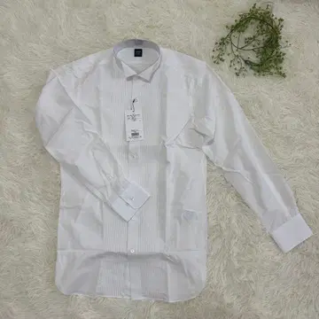 다케오 키쿠치 화이트 셔츠 포멀 셔츠 드레스 셔츠 와이셔츠 플리츠