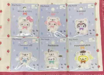 산리오 캐릭터즈 세리아 파일 와펜 6종 1