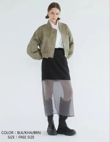 SEA ROOM LYNN 봄버 자켓 프리 사이즈 올리브 그린