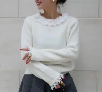 플라워 레이스 펄 니트 ohga 셀포드 안민우 obli 좋아하시는 분께