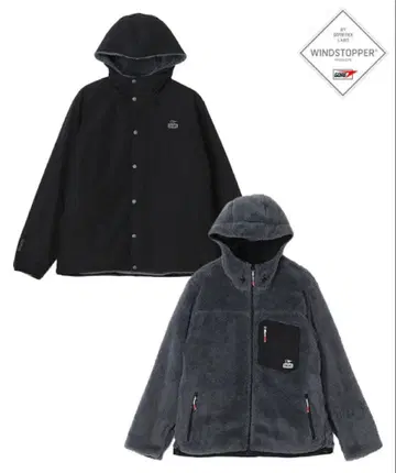참스 엘모 고어텍스 윈드스토퍼 리버서블 후디