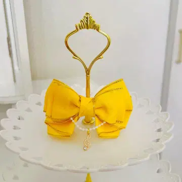 옐로우 컬러 응원봉 리본 음표 참 포함