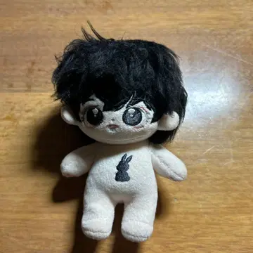 검은 머리 토끼 실루엣 봉제 인형