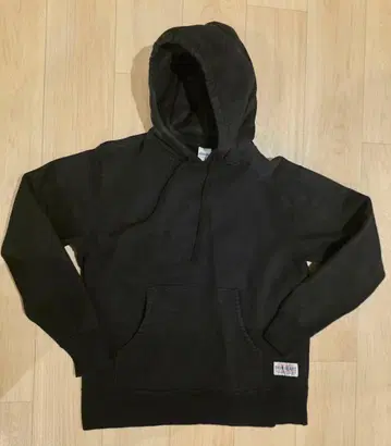 IRON HEART 헤비 무게 블랙 후드티 L 사이즈