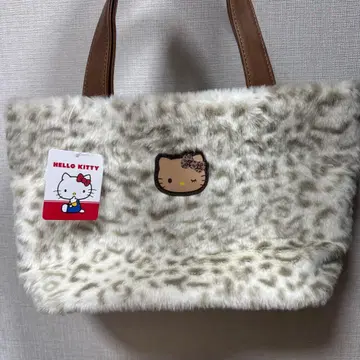 새상품 헬로키티 kitty 레오파드 무늬 토트백 일광화상 키티