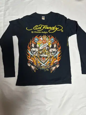 에드하디 ed hardy 남성용 레이어드 스타일 롱 T