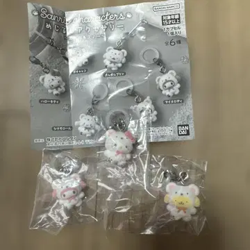 메지루시 액세서리 산리오 캐릭터즈 포근포근 스노우 3세트