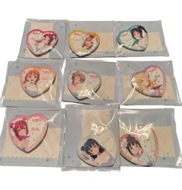 [ 9종 컴프 ] 러브 라이브 하트형 캔뱃지 모리 판타지 한정판