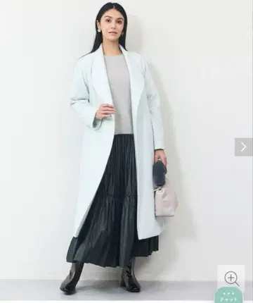 armoire caprice 라이트 블루 아이스 블루 롱 코트