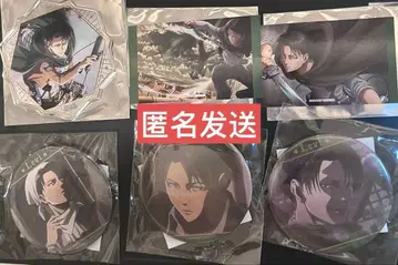 진격의 거인 기억으로의 진격 가라폰 캔뱃지 코스터 카드 리바이