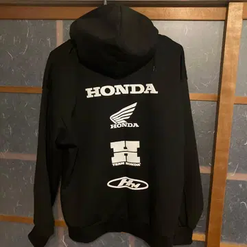 HONDA 팀 혼다 후드티 블랙 집업 굿즈