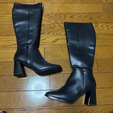 블랙 롱 부츠 23.5cm