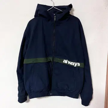 always TWO TONE CANVAS BOMBER JACKET