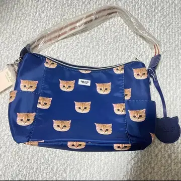 폴 앤 조 누네트 2WAY 숄더 백 네이비 올 패턴 고양이