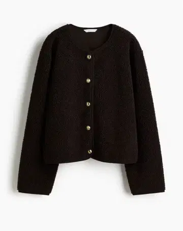 H&M 테디 자켓 브라운 S 사이즈