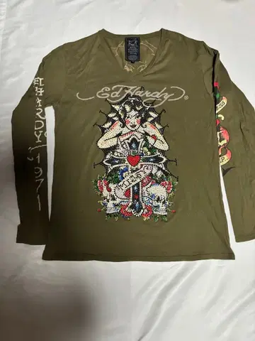 에드하디 ed hardy 남성용 큐빅 롱티