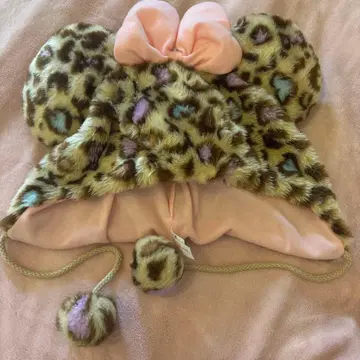 디즈니 미니 팬캡 레오파드 무늬