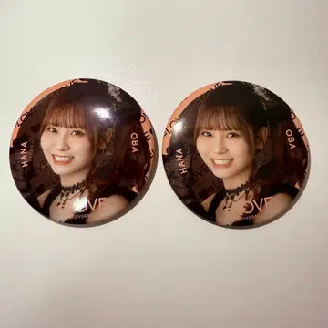 오바 하나 =LOVE 이코러브 아레나 투어 2025 블랙 의상 캔뱃지