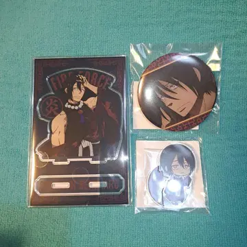 제비뽑기당 염염의 소방대 3장 신몬 벤마루 아크릴 스탠드 캔뱃지 3점