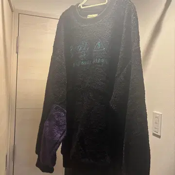 플리스 블랙 트레이닝복