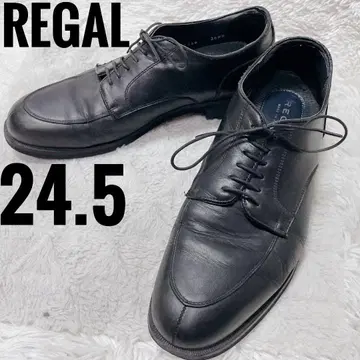 REGAL 비즈니스 슈즈 U칩 블랙 천연 가죽 남성용 레이스업