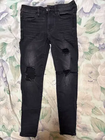 아메리칸 이글 스키니 데님 블랙