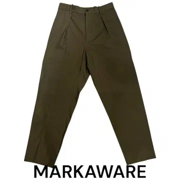 MARKAWARE 페그탑 트라우저 오가닉 코튼 올리브