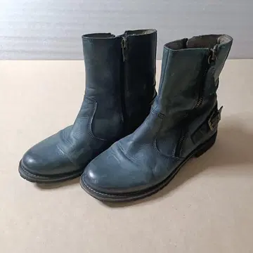 Flag blu verde 24.0cm 천연 가죽 숏부츠