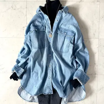 컨디션 최상 헬시 데님 빅 데님 셔츠 인기 셔츠 자켓 루즈핏