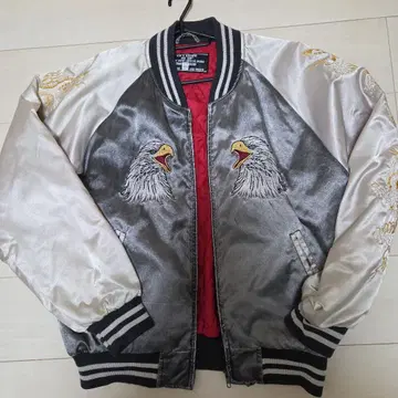 독수리 자수 그레이 스카잔