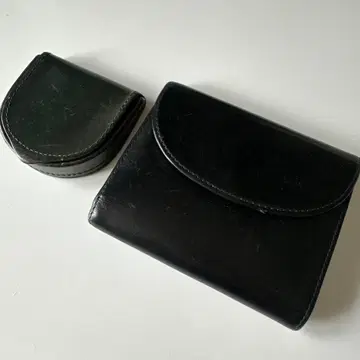 Whitehouse & Co. 3단 폴더형 지갑 코인 케이스 세트