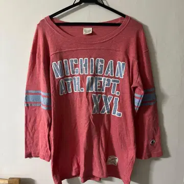 Champion Michigan ATH. DEPT. XXL 긴팔 티셔츠