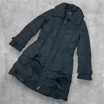 써니모드 Sunnymodo 다크 그레이 프릴 다운 자켓 42 겨울