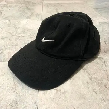 00s NIKE 캡 로고 자수 블랙 구제 의류 빈티지