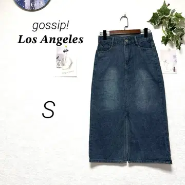 10583 gossip! 로스앤젤레스 데님 스커트 S 무지 코튼