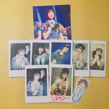 무지개 네이비 야마자키 나나미 폴라로이드 브로마이드 굿즈 세트