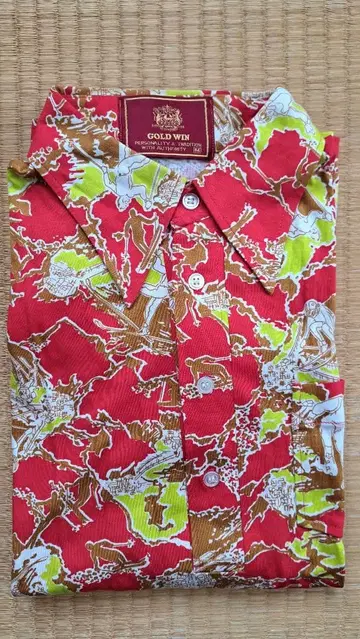 초레어! GOLDWIN 60s 스키 패턴 빈티지 셔츠