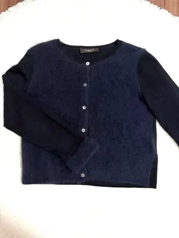 BEAMS 데미룩스 빔즈 울 100% 네이비 가디건