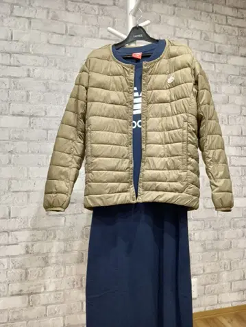 M 로고 데이즈 새상품 주머니 포함 방풍 발수 경량 다운 동등 패딩 자켓