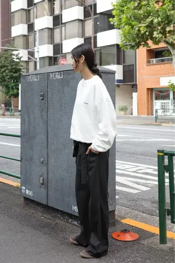 encircle 맨투맨 일본제 화이트 사이즈1