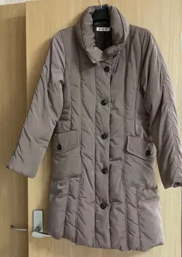 롱 다운 자켓 골든베어 후드 부착