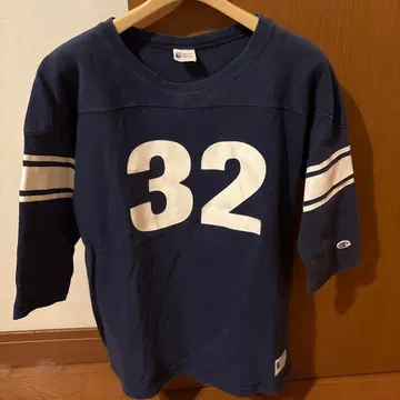 빈티지 Campion 네이비 7부 소매 티셔츠 32