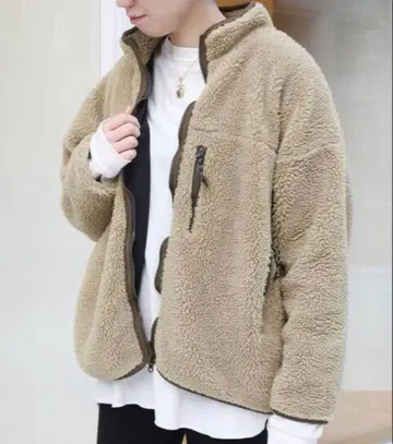 두지엠 클라세 더블 지퍼 보아 블루종