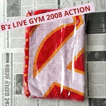 B'z LIVE GYM 2008 ACTION 스테이지 타월 라이브 굿즈