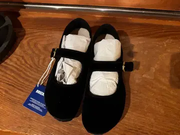 [ 완판템 ] 택 포함 버켄스탁 산타클라라 벨로아 블랙 24cm(37)