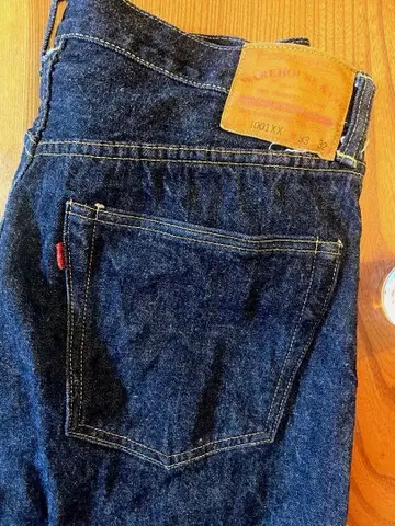 WAREHOUSE 1001XX 스트레이트 데님 인디고 W33 L32